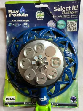 Ray Padula 879640006242 2 In 1 Plastic Stabilizing Sprinkler On In-series Base - Leak Free