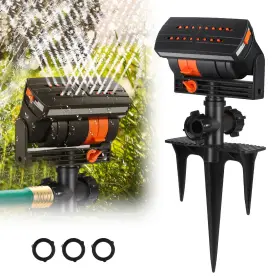 Redtagtown 600609592687 Automatic Oscillating Garden Sprinkler Swing Lawn Yard