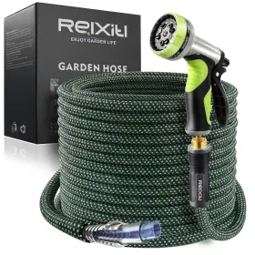 10-function Relxitl B0f62ns73w 75ft Flexible Garden Hose - Lightweight Non-expanding Spra