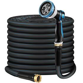 Relxitl B0fjf4h43n Non-expanding Garden Hose 50ft Flexible Burst-resistant Anti-kink 10-functi