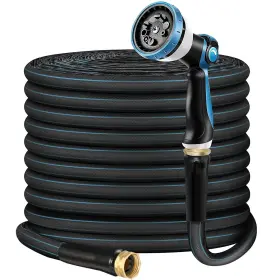 B0fjf4h43n Relxitl Non-expanding Garden Hose 50ft Flexible Burst-resistant Anti-kink 10-functi