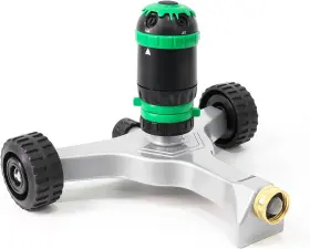 O-ls-21-gn Restmo Gear Drive Sprinkler With Wheeled Base 5-pattern Multi-adjustable Lawn S