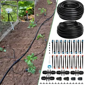 Drk240-p1 Riboud 240ft Drip Irrigation System Kit Automatic Garden Watering For Plant