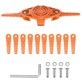 Evw-01 Riselion Weed Eater Bladed Head Compatible With Worx String Trimmer Wg150 Wg163 Wg16