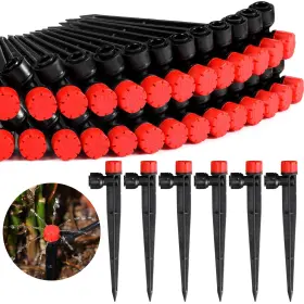 Xuu-rossesay-460 Rossesay 100 Pcs Drip Irrigation Emitters For 1/4ftft Tubing Adjustable Water Xuu-rossesay-460 Rossesay 100 Pcs Drip Irrigation Emitters For 1/4ftft Tubing Adjustable Water