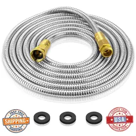 B0czrxf6tq Rosy Earth 15ft 304 Stainless Steel Metal Garden Hose Heavy Duty Flexible B0czrxf6tq Rosy Earth 15ft 304 Stainless Steel Metal Garden Hose Heavy Duty Flexible