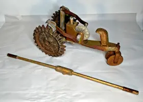 451-69974 Sears Vintage Tractor Walking Lawn Farm Sprinkler Usa Made Rustic Primitive 23 Inch