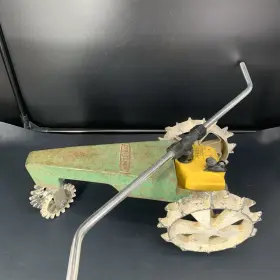 51537 Sears Vintage Cast Iron Craftsman Walking Green And White Tractor Sprinkler Works 51537 Sears Vintage Cast Iron Craftsman Walking Green And White Tractor Sprinkler Works