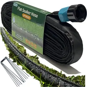 Secbulk 762730204447 2026 Flat Soaker Hose 25 Ft With Stakes For Garden 25ft Black Secbulk 762730204447 2026 Flat Soaker Hose 25 Ft With Stakes For Garden 25ft Black