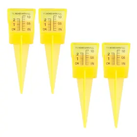 Lw2878 Semetall 4pcs Rain Gauges Sprinkler Gauge For Outdoor Water Measuring Lw2878 Semetall 4pcs Rain Gauges Sprinkler Gauge For Outdoor Water Measuring