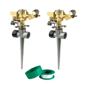 5800 Senqwfa 313040562545 Sq. Ft. Pulsating Sprinkler With Brass Head And Spike Base 2 Pack 5800 Senqwfa 313040562545 Sq. Ft. Pulsating Sprinkler With Brass Head And Spike Base 2 Pack