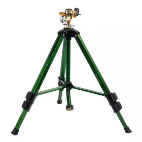 Senqwfa 445037252283 2800 Sq. Ft. Green Pulsating Impact Sprinkler With Tripod Base And 3/4 Inch Hose