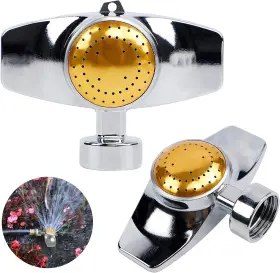 74248 Septo Metal Spot Sprinkler 360 Degree Square Circle Pattern With Gentle Wat
