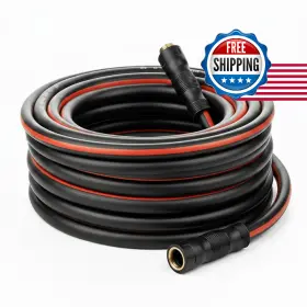 B0fdqh8rtk Sheechung Garden Hose 25ft X 5/8 Inch Heavy Duty Premium Flexible Water Lightwe