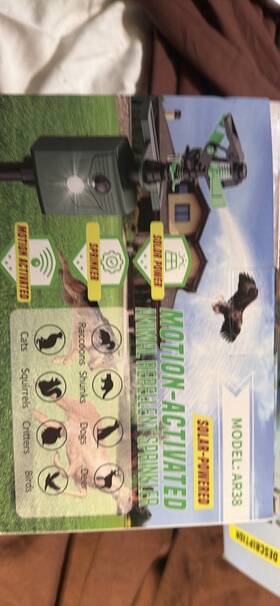 Shenzhen Vision Technology Ar38 Animal Repellent Sprinkler Solar Scarecrow Motion Activated Water