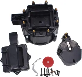 Shu00953 Shlpdfm 1 Set Black Male Hei Large Distributor Cap Rotor Kit Fits For Chevy Gm S Shu00953 Shlpdfm 1 Set Black Male Hei Large Distributor Cap Rotor Kit Fits For Chevy Gm S