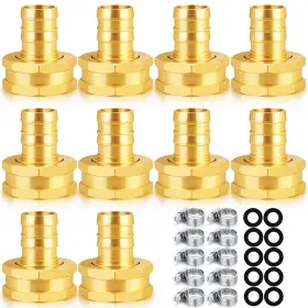 B0fbw7j4bj Siguranta 5/8 Inch Brass Female Ght Hose Fitting Connector For Faucet 10-pack