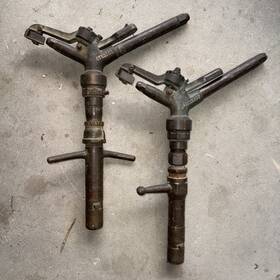 Skinner -troy Gk-155 2 Vintage Sprinkler Head Brass Golf Course Irrigation