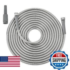 Skyward B0dp62lgvd 304 Stainless Steel Lightweight Durable Garden Hose With Female To Male