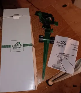 Smart Home 445021768714 Pulsating Lawn Sprinkler By Adjustable Coverage Spray Pattern-new