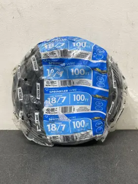 49273643 Southwire 100ft 18/7 Multi-conductor Sprinkler Wire Outdoor Black 100