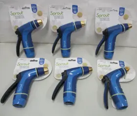 Sprout 042206156891 New 6 Metal Adjustable Hose Nozzles
