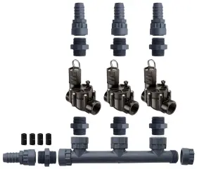 100dv Spw 746178858486 Bird 3 Zone Dura Manifold Valve Kit No Flow Control Barb
