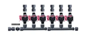 Hu-dura100mm6s Spw Hunter Pgv100-mm 6 Zone Dura Manifold Valve No Flow Control - Slip Pgv100g Hu-dura100mm6s Spw Hunter Pgv100-mm 6 Zone Dura Manifold Valve No Flow Control - Slip Pgv100g