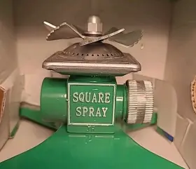 Squarespray 077855660192 Vintage Green Square Spray Lawn Sprinkler Ftit Gets The Cornersft Squarespray 077855660192 Vintage Green Square Spray Lawn Sprinkler Ftit Gets The Cornersft
