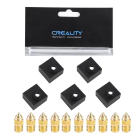 8968 Sqwan Creality Original 5pcs Heater Block Silicone Cover With 10pcs 0.4mm Nozzles 8968 Sqwan Creality Original 5pcs Heater Block Silicone Cover With 10pcs 0.4mm Nozzles
