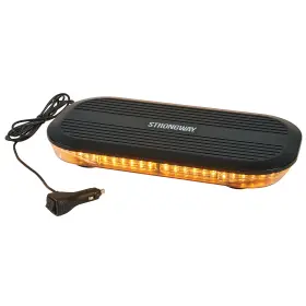 6112089 Strongway Led Warning Light Bar With Magnetic Base 17 Inch 60 Watts Clear Lens