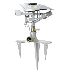 20211129-hg76 Styddi Professional Heavy Duty Pulsating Sprinkler On Metal 3-pronged Step Spike Me