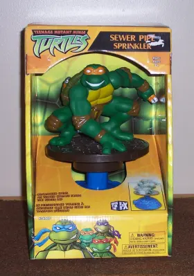 Sun-sport 013195496046 2003 Teenage Mutant Ninja Turtles Sewer Pipe Sprinkler - Michelangelo
