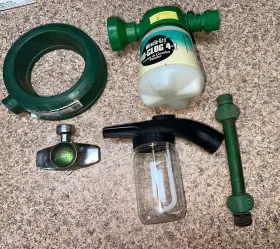 58723 Sunmate Orbit Rect Lawn Sprinkler Head 30 Area Plastic Ring Miracle 4 In 1 Feed