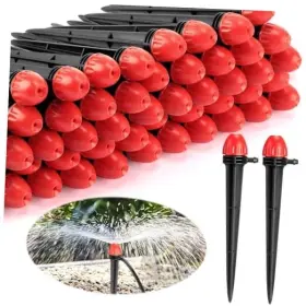 Xue-sunnychicc-0665 Sunnychicc 60 Pcs Summer Automatic Drip Emitters 1/4 Inch Irrigation 360 Degree