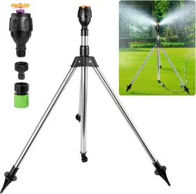Ssq-1 Suteng Rotating Tripod Sprinkler 360 Degree Large Area Automatic Double-sided Coverage