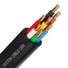 Syston Cable Technology B0fh2fdm2t 18/7 Solid Copper Sprinkler Wire 18 Gauge 7 Conductors Irrigation Water R