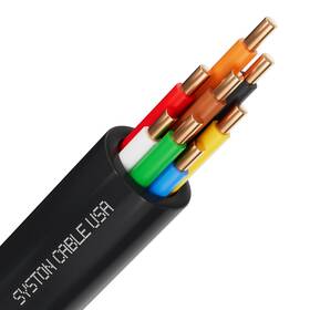 Syston Cable Technology B0fh2gvsqn 18/8 Solid Copper Sprinkler Wire 18g 8 Conductors Irrigation Uv Wate