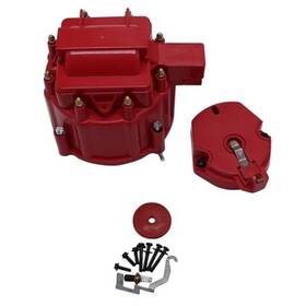 Takpart Tkus-10464 Red Hei Large Distributor Cap Rotor Kit Compatible For Sbc Bbc 305 327 350