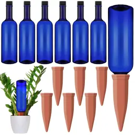 Yit-teenyyou-4707 Teenyyou 12 Pcs Watering Spikes For Indoor Plants Include 6 Terracotta Self S