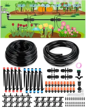 Td-text-10 The Odes Factory Shangmao South Street. 230ft Drip Irrigation System With Misting Sprinkler Tubing For Garden Plants Td-text-10 The Odes Factory Shangmao South Street. 230ft Drip Irrigation System With Misting Sprinkler Tubing For Garden Plants