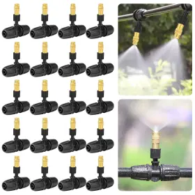 Thesiliconvalley 600609568842 20pcs Patio Mist Cooling System Outdoor Garden 3-way Misting Water Nozzles