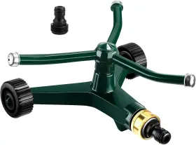Tiangrid 445049995994 1 Pc Metal Rotary Lawn Sprinkler 3 Arm Heavy Duty 360 Degree Automatic Revolving