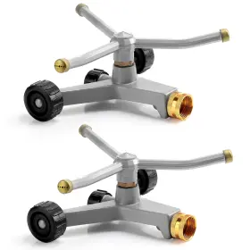 Son-tiangrid-0002 Tiangrid Metal Rotary Lawn Sprinkler 3 Arm Heavy Duty 360 Degree Automatic Revolving W