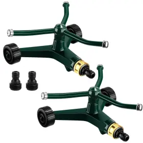 Son-tiangrid-0369 Tiangrid 2 Pcs Metal Rotary Lawn Sprinkler 3 Arm Heavy Duty 360 Degree Automatic Revol Son-tiangrid-0369 Tiangrid 2 Pcs Metal Rotary Lawn Sprinkler 3 Arm Heavy Duty 360 Degree Automatic Revol