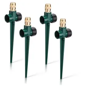 Boo-tioncy-4076 Tioncy 4 Pack Metal Lawn Sprinkler Automatic Garden Water On Spike