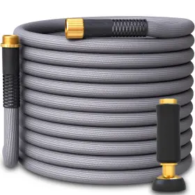 B0ckwhmk8d Titan Garden Hose Flexible Lightweight Kink-free Durable Hybrid Water