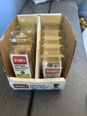 53144 Toro Lot 9 570 Fixed Spray Nozzle Model #53144 1/2 Inch Circle 8 Series Old Stock 53144 Toro Lot 9 570 Fixed Spray Nozzle Model #53144 1/2 Inch Circle 8 Series Old Stock