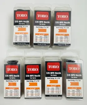 53148 Toro Lot Of 7 570 Mpr Nozzle End Strip 4-feet By 15-feet Brown/a-model