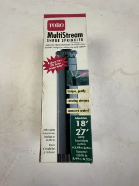 53279 Toro Vintage Multistream Shrub Sprinkler 18-27 Ft Adjustable Usa New
